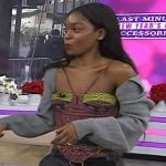 Rajni Jacques’s printed corset top on Today