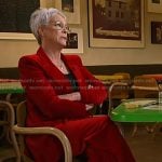 Jamie Lee Curtis's red velvet suit on Today
