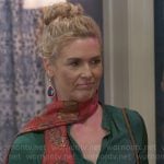 Jan’s green blouse on Beyond the Gates