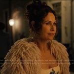 Princess Jane’s pink floral print square neck dress on Emily in Paris