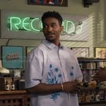 Jazz’s blue embroidered shirt on Bel-Air