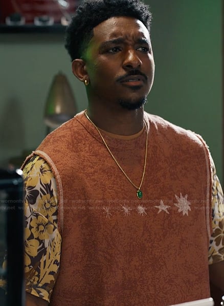 Jazz's orange knit vest on Bel-Air