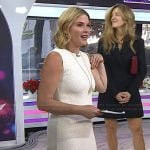 Jenna’s white tweed mini dress with trim on Today