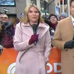 Jenna’s pink zipped wrap coat on Today