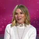 Jenna’s white textured ribbed sweater dress on Today