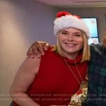 Jenna’s red sleeveless turtleneck sweater on Today