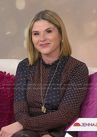 Jenna’s floral panel top on Today