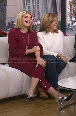 Jenna’s silver slingback pumps on Today
