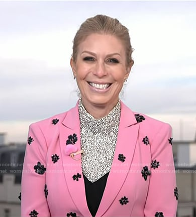 Jill's pink floral blazer on Today