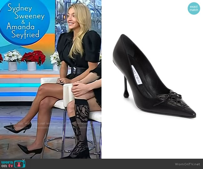 Jimmy Choo Scarlett Pump worn by Sydney Sweeney on Today