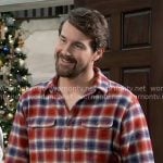 Cody’s red and blue plaid shirt on General Hospital