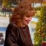Joy’s brown velvet sweater on The View