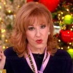 Joy’s purple velvet sweater on The View