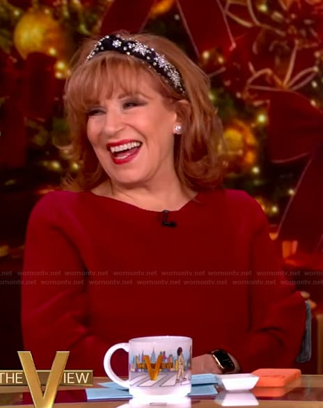 Joy's red sweater on The View