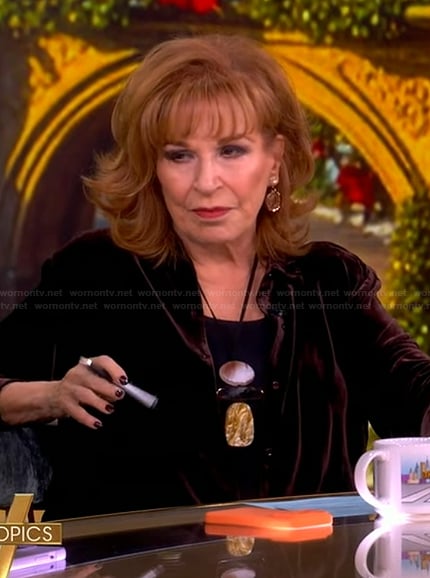 Joy’s velvet shirt on The View