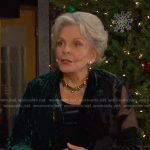 Julie green burnout jacket on Days of our Lives