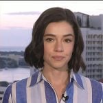 Julie’s blue stripe shirtdress on Today