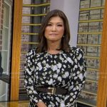 Juju's black printed midi dress on Good Morning America