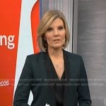 Kate's green contrast lapel blazer on NBC News Daily