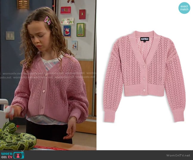KatieJnyc Girls' Erica Cardigan - Big Kid worn by Rachel Black (Alice Halsey) on Days of our Lives