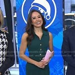 Kaylee’s green sleeveless maxi dress on Today