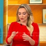 Kelly O’Grady’s red dress on CBS Mornings