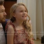 Kelly’s red floral dress on The Bold and the Beautiful