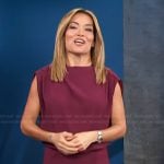 Kit’s burgundy mini dress on Access Hollywood