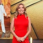 Kit's red mini dress on Access Hollywood