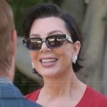 Kris’s black rectangle sunglasses on The Kardashians