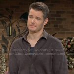 Kyle’s checked shirt on The Young and the Restless