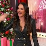 Kyle Richards’s black leather blazer dress on Sherri