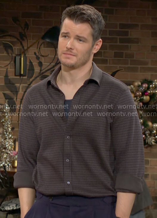 Kyle's checked shirt on The Young and the Restless