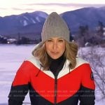 Lara's colorblock ski suit on Good Morning America