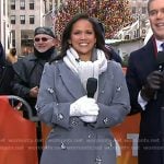 Laura’s grey embellished coat on Today