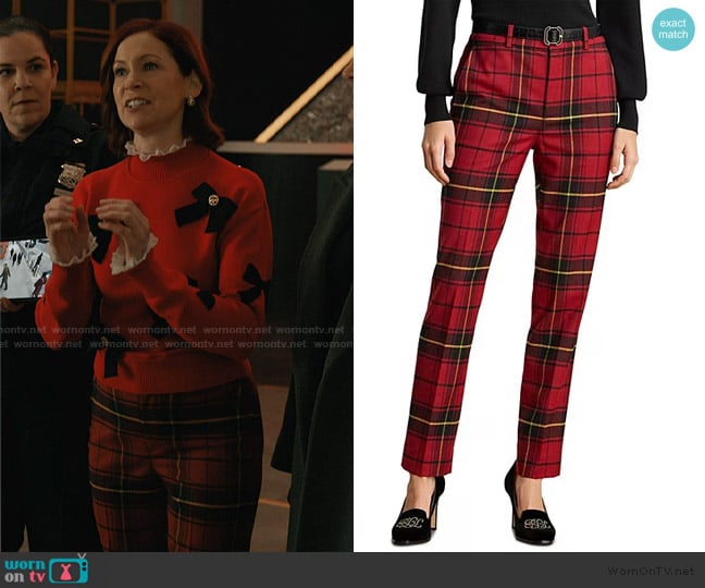 Lauren Ralph Lauren Plaid Cropped Pants worn by Elsbeth Tascioni (Carrie Preston) on Elsbeth