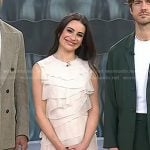 Lea Michele’s ivory layered dress on Today