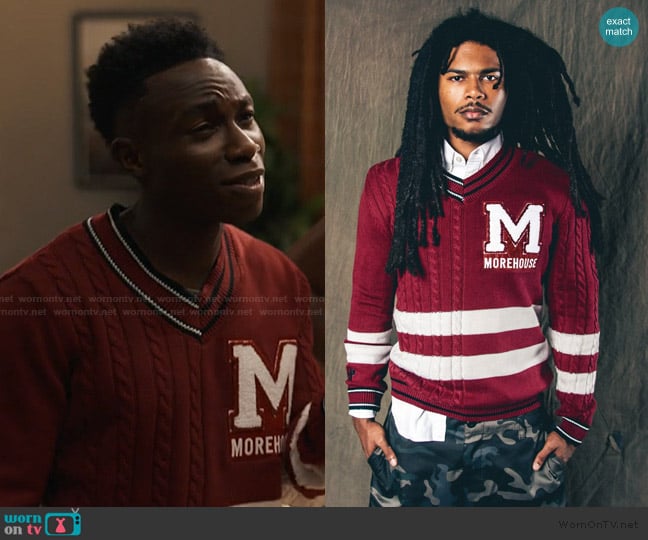 LHP 40Love V-Neck Sweater worn by Carlton Banks (Olly Sholotan) on Bel-Air