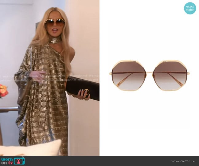 Linda Farrow Camila Tinted Sunglasses worn by Rachel Zoe on The Real Housewives of Beverly Hills