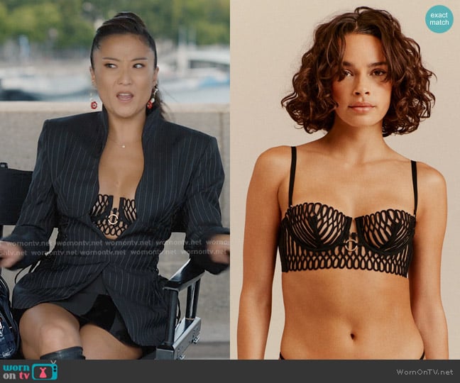Livy Jazz Bustier Top worn by Mindy Chen (Ashley Park) on Emily in Paris