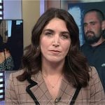 Liz’s beige windowpane check blazer on Today