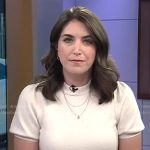 Liz’s white short sleeve sweater on Today