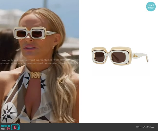 Loewe Satin Trousers worn by Heather Gay on The Real Housewives of Salt Lake City