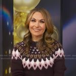 Lori’s brown fair lsle sweater on Good Morning America