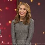 Lori’s metallic glitter bell cuff dress on Good Morning America