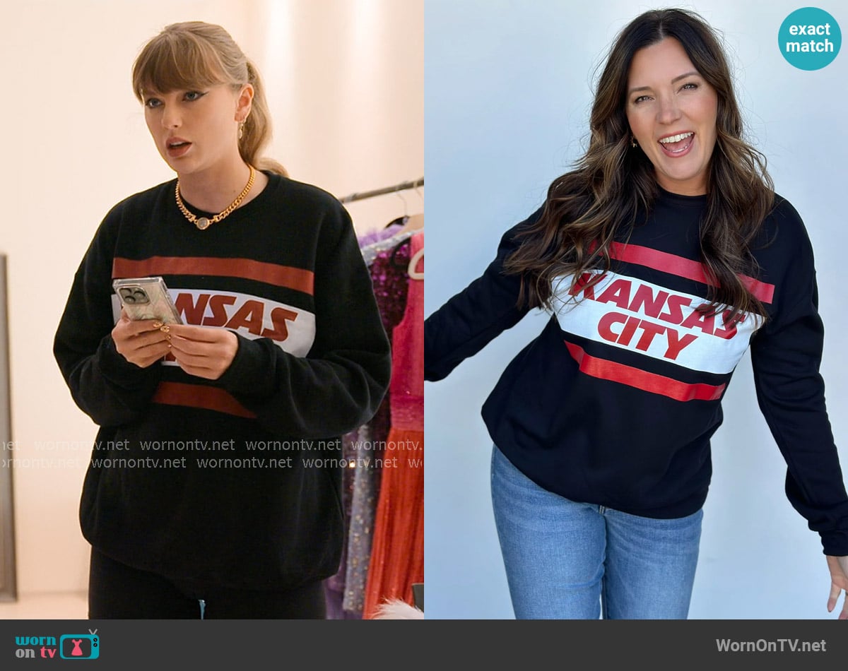 Taylor Swift’s Kansas City sweatshirt on The End of an Era