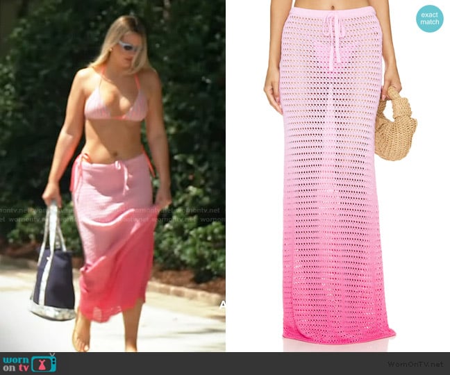 Lovers and Friends Viank Mesh Maxi Skirt worn by Molly O’Connell on Southern Charm
