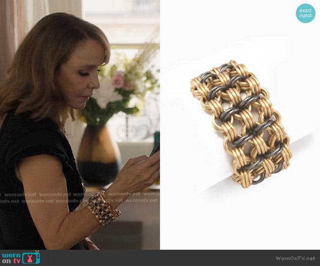 Lucia Odescalchi Chainging Bracelet worn by Sylvie (Philippine Leroy-Beaulieu) on Emily in Paris