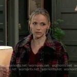Lulu’s plaid jacket on General Hospital