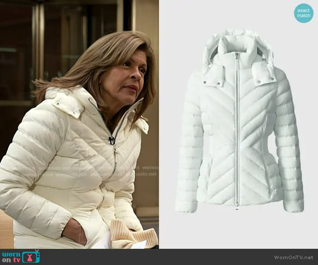 Hoda’s white down jacket on Today Hoda’s white down jacket on Today